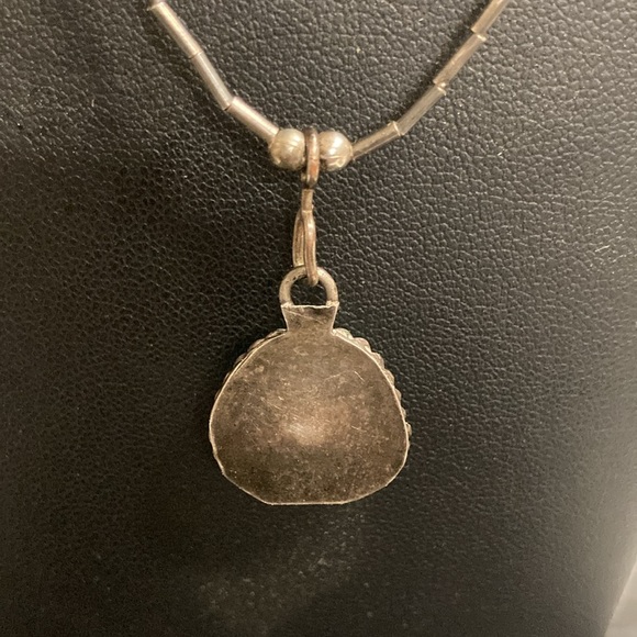 Turquoise Sterling Silver Vintage necklace - Picture 6 of 6